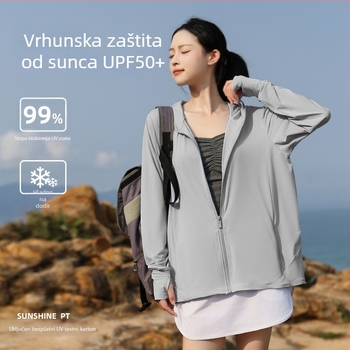 Ženska ljetna jakna s UV zaštitom, prozračna i tanka od Ice Silk