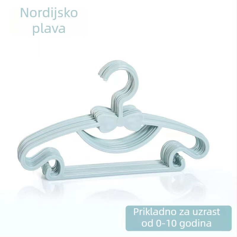 Gusta plastična dječja vješalica za odjeću, za bebe, držač za hlače, kućno skladištenje