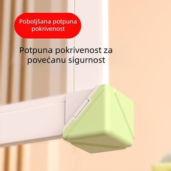 Krožni štitnici za prozore od aluminijskog legura, zaštita kutova protiv udara za prozore i vrata, kutni štitnici za prozore s unutarnjim otvaranjem, pokrivači zaštite kutova