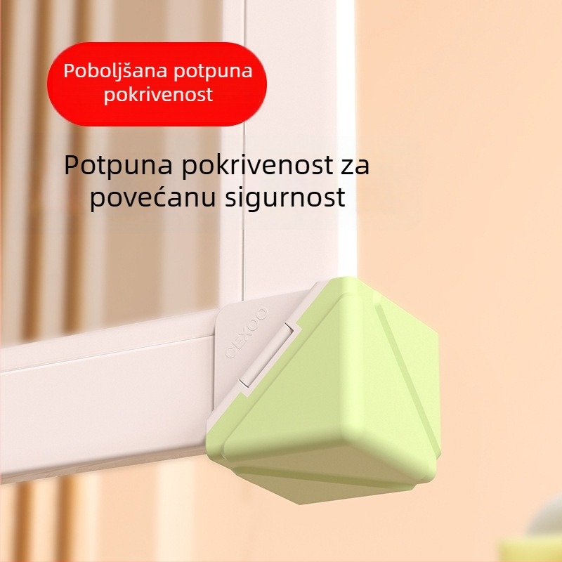 Krožni štitnici za prozore od aluminijskog legura, zaštita kutova protiv udara za prozore i vrata, kutni štitnici za prozore s unutarnjim otvaranjem, pokrivači zaštite kutova