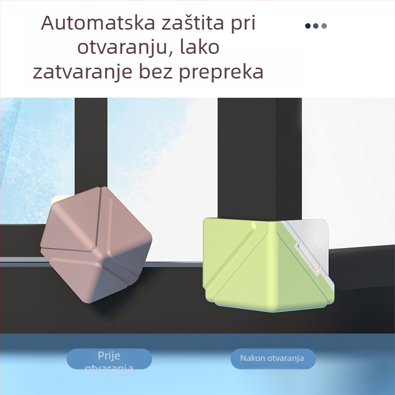 Krožni štitnici za prozore od aluminijskog legura, zaštita kutova protiv udara za prozore i vrata, kutni štitnici za prozore s unutarnjim otvaranjem, pokrivači zaštite kutova