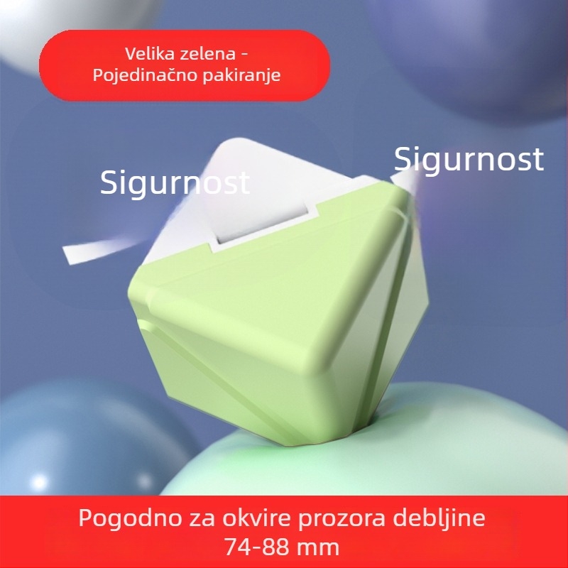 Krožni štitnici za prozore od aluminijskog legura, zaštita kutova protiv udara za prozore i vrata, kutni štitnici za prozore s unutarnjim otvaranjem, pokrivači zaštite kutova