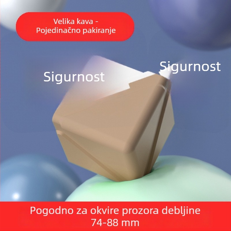 Krožni štitnici za prozore od aluminijskog legura, zaštita kutova protiv udara za prozore i vrata, kutni štitnici za prozore s unutarnjim otvaranjem, pokrivači zaštite kutova