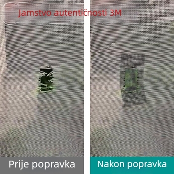 Samopopisive popravne naljepnice za rupe u mreži protiv komaraca; mrežna popravna traka u rolni