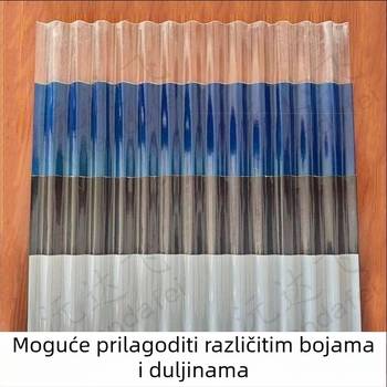 FRP mliječno-bijela 850 mala valovita ploča sjenila krova, kiša otporna, UV neproziran solarni panel