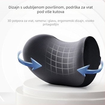 Jastučnica za potporu glave i lumbalne podrške u automobilu s memorijskom pjenom