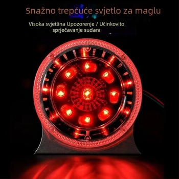 LED stražnja svjetla za velike kamione i prikolice, 24V, vodootporna, visoka svjetlina, dinamično šareno treptanje, upozorenje na sudar, stražnja maglenka