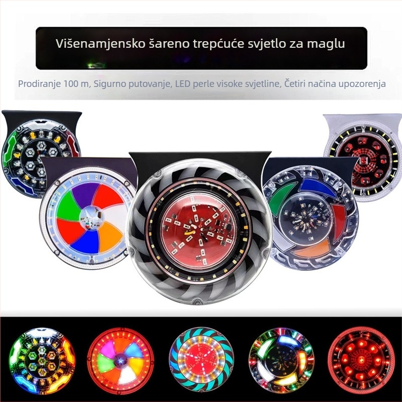 LED stražnja svjetla za velike kamione i prikolice, 24V, vodootporna, visoka svjetlina, dinamično šareno treptanje, upozorenje na sudar, stražnja maglenka