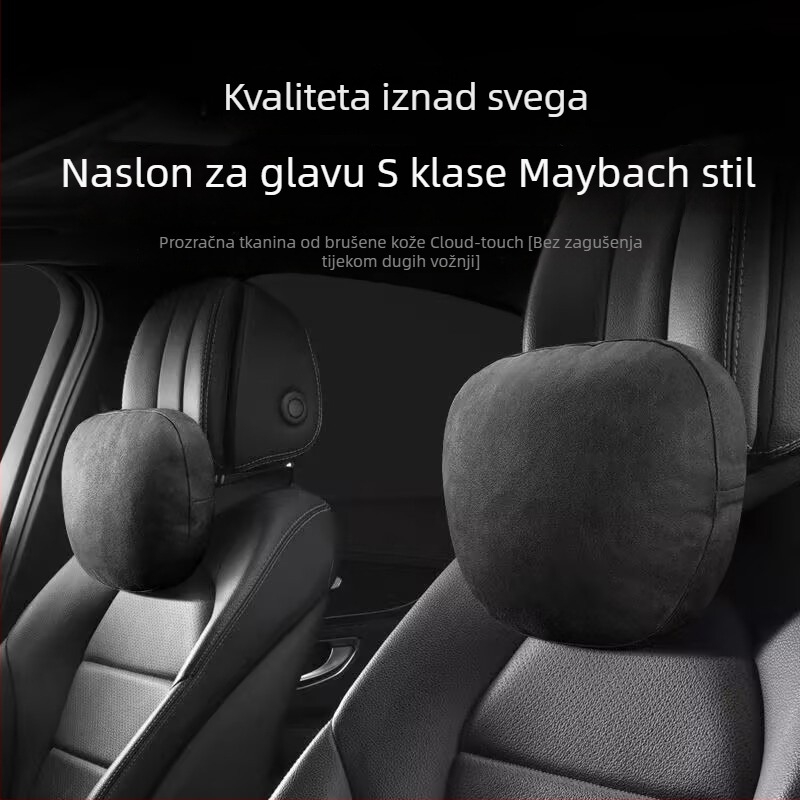 Auto naslon za glavu s potporom za lumbalni dio i jastukom za vrat za sjedalo