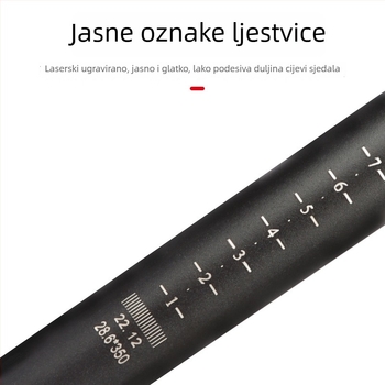 Produženi sjedalni stup od aluminijske legure za planinske, sklopive i fixie bicikle