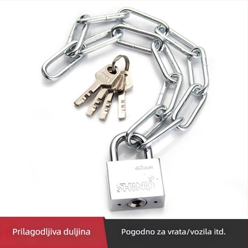 Gu Rui 122 Željezni lančani lokot za bicikl, motocikl, tricikl i električni bicikl