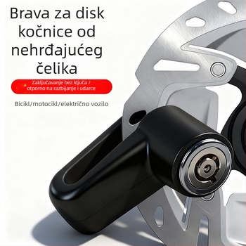 Aluminijski lokot za disk kočnice – za bicikle, motocikle i električna vozila – prenosni, protiv krađe