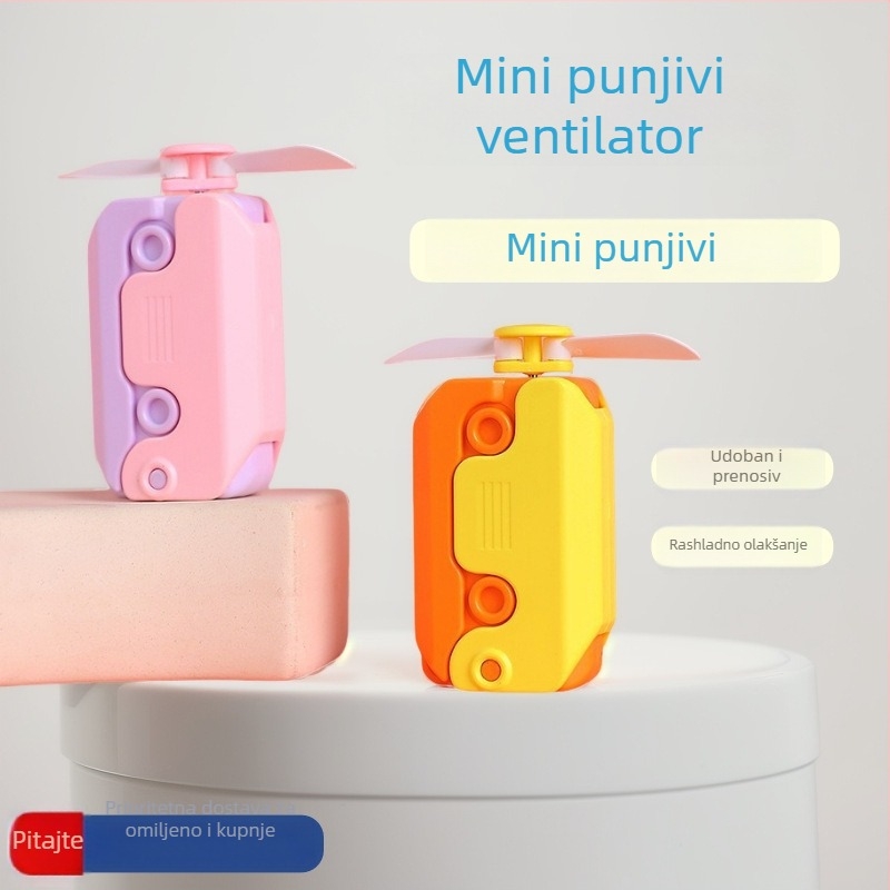 Mini ručni ventilator s USB napajanjem, kompaktan za ljeto