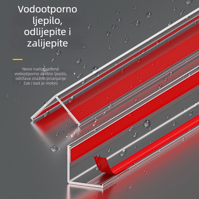 Prozirni PVC zaštitni kut zida, samoljepiva L-oblik zaštitna traka za rubove pločica