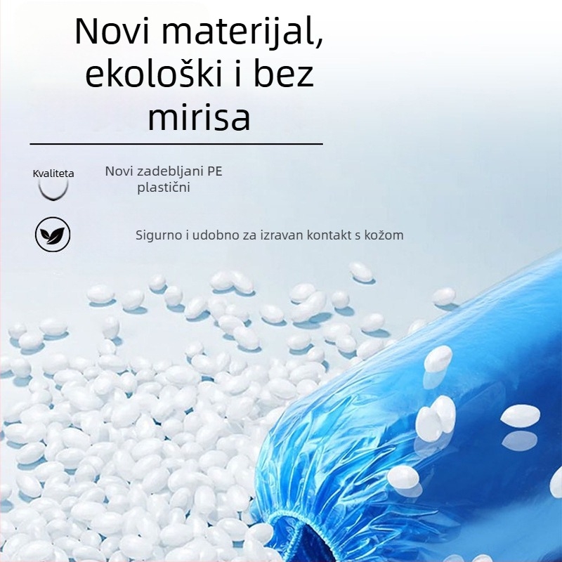 Jednokratne navlake za cipele od polietilena, zaštita od prašine, plastične navlake za stopala