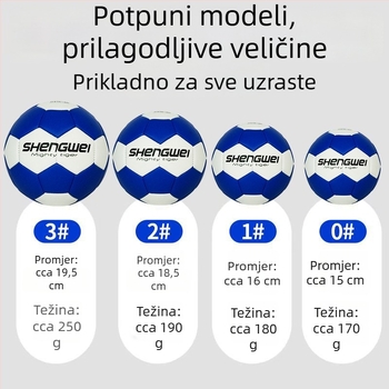 Prilagodljiva rukometna lopta br. 0123 za učenike osnovne škole i vrtića — gumena lopta za školsku natjecanja