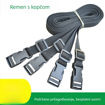 Neelastičan najlonski remen s kopčom za klik, podesivi pojas za šator, vezna traka