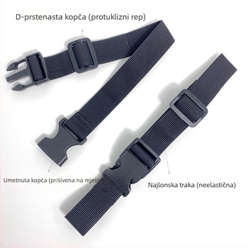 Trake s kopčama za vanjsku opremu, kopče za ruksak, pribor za kampiranje