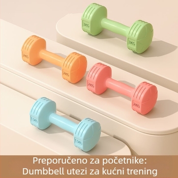 Par bućica za kućnu fitness opremu, 2 kg, gumom prekrivene