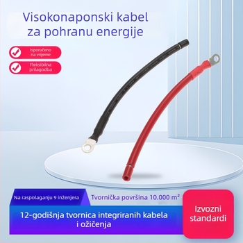 Kablni sklop za sustave pohrane energije i solarne PV, baterijski modul i kondenzator, visokonaponski terminali