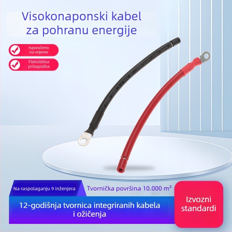 Kablni sklop za sustave pohrane energije i solarne PV, baterijski modul i kondenzator, visokonaponski terminali