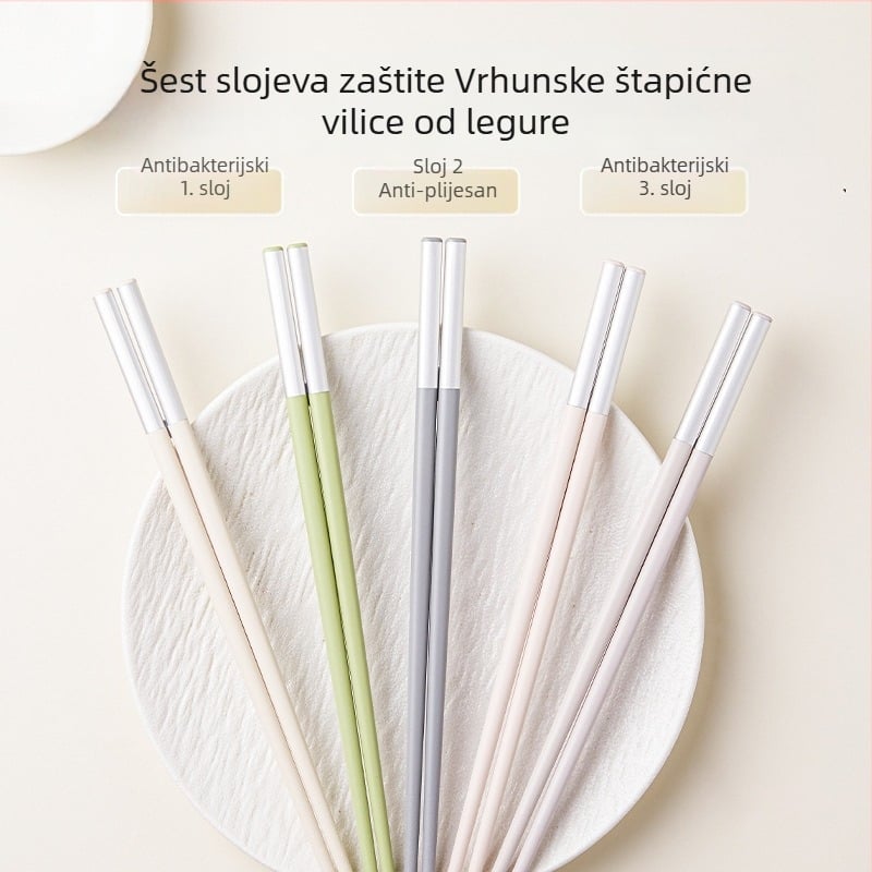 Aluminijski štapići za jednu osobu, vrhunska antibakterijska i otporna na plijesan, novi model 2024, protuklizni i otporni na visoke temperature