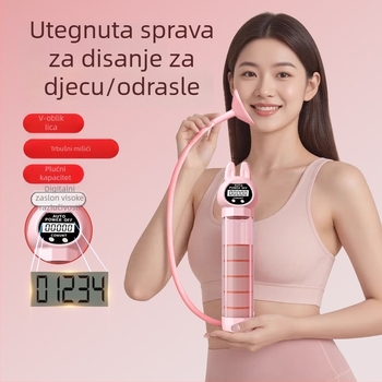 Nova prijenosna činka za disanje za vježbe trbuha, povećava kapacitet pluća, tonizira trbušne mišiće i liniju tijela, jača mišiće zdjelice i mišiće lica.