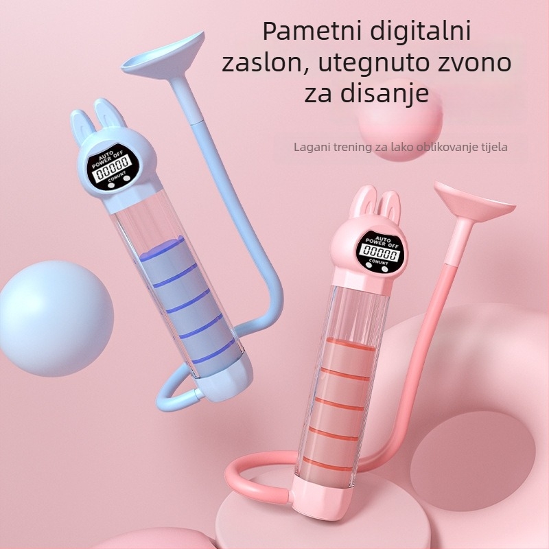 Nova prijenosna činka za disanje za vježbe trbuha, povećava kapacitet pluća, tonizira trbušne mišiće i liniju tijela, jača mišiće zdjelice i mišiće lica.