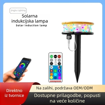 Solarni LED niz svjetala s višebojnim svjetlima za vanjsku upotrebu, vodootporan za kampiranje i dvorište