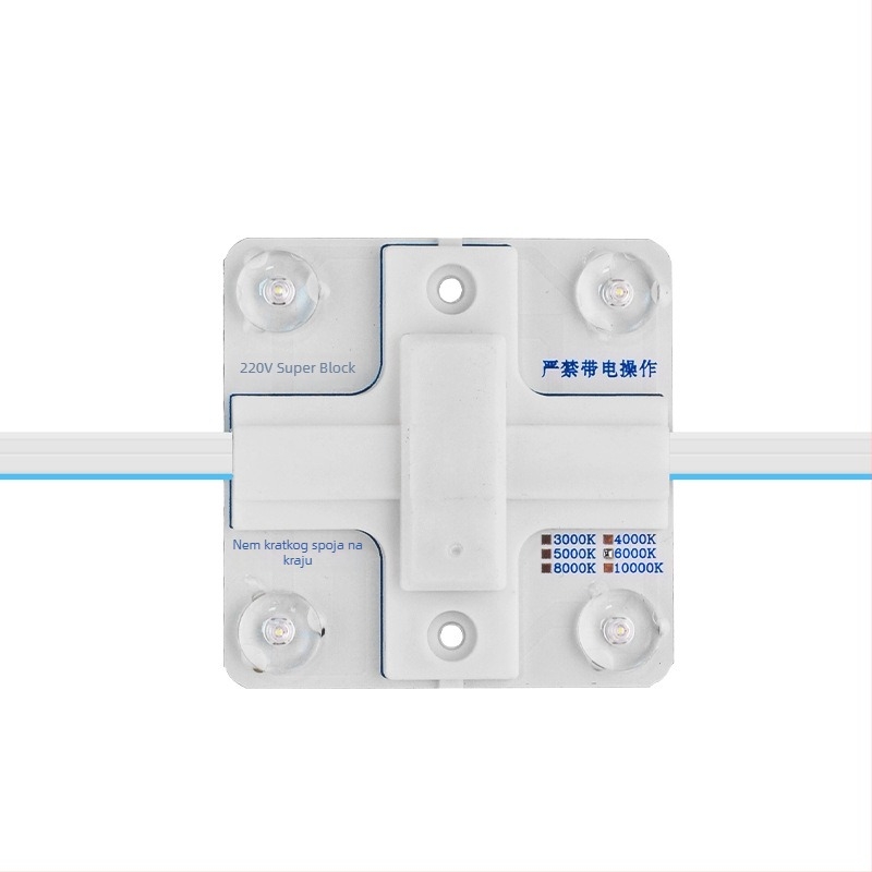 Kvadratni LED reklamni panel, 68×68 mm, 4W, 220V, difuzno odražavanje, SMD3030, CRI 85, unutarnje osvjetljenje
