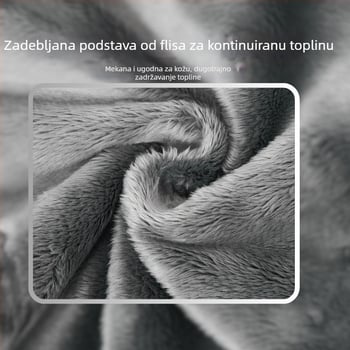 Dvostruko debeli flis šal za vrat za outdoor biciklizam i skijanje, otporan na vjetar i topao, može se nositi kao šal, maska ili kapuljača
