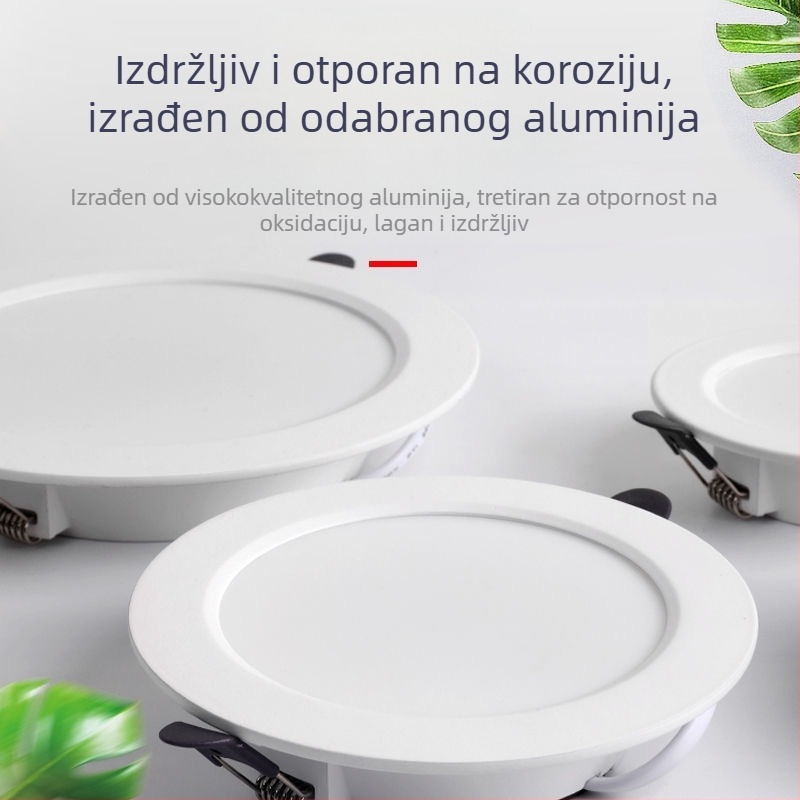 Ultra-tanki LED ugradno stropno svjetlo s visokim CRI za dnevni boravak