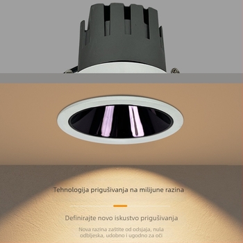 Pametno spot svjetlo s punim spektromom, neprekidno podešavanje osvjetljenja, ugrađena duboka cijev protiv odbljeska, COB izvor svjetla, integrirano s Mijia aplikacijom za kućnu upotrebu