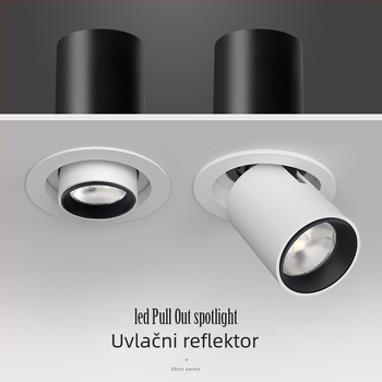 Ugrađeni COB LED spot svjetlo s podesivim kutom i mogućnošću dimmiranja, za kuću, dnevni boravak, ulaz i trgovinu, rasvjeta za slike