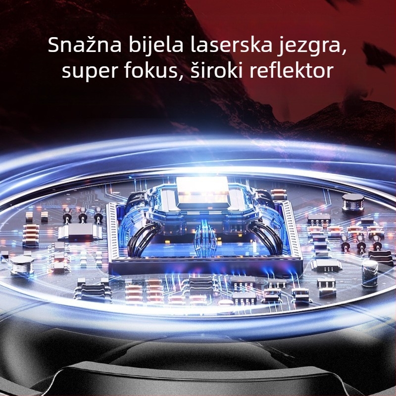 Kompaktna baterijska svjetiljka s ultra jakim dalekim dometom za planinarenje, noćno penjanje i hitne situacije