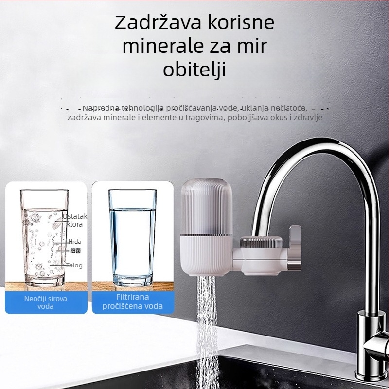 Filter za vodu na slavinu – kuhinja, prednja montaža, dvostruki izlaz, perivo