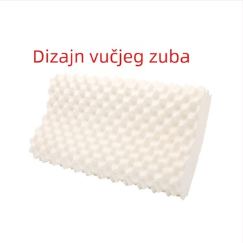 Tajlandska prirodna latex jastučnica za vrat s podrškom za vrat i masažnim jezgrom