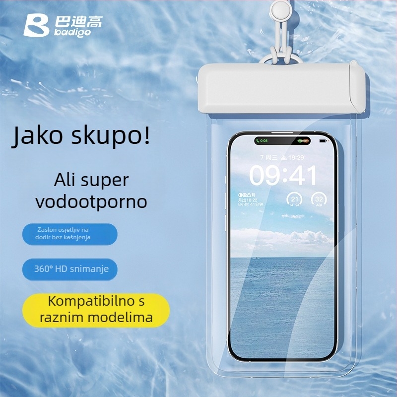 Prozirna vodootporna futrola za telefon s dodirnim zaslonom, za plivanje i aktivnosti na otvorenom