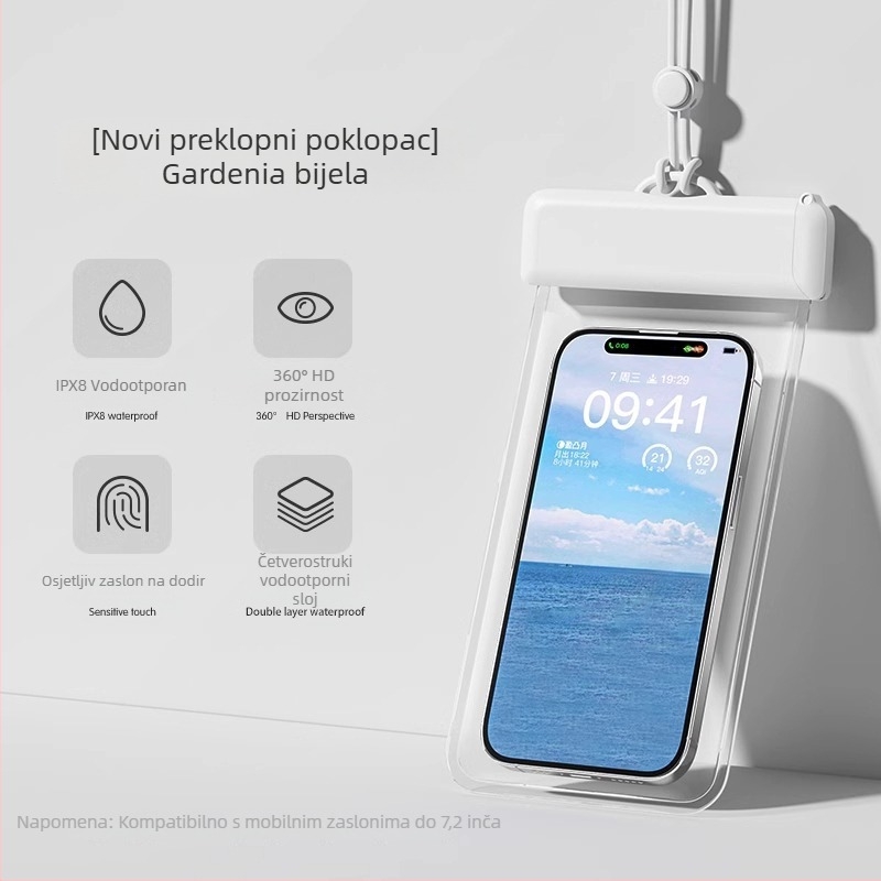 Prozirna vodootporna futrola za telefon s dodirnim zaslonom, za plivanje i aktivnosti na otvorenom