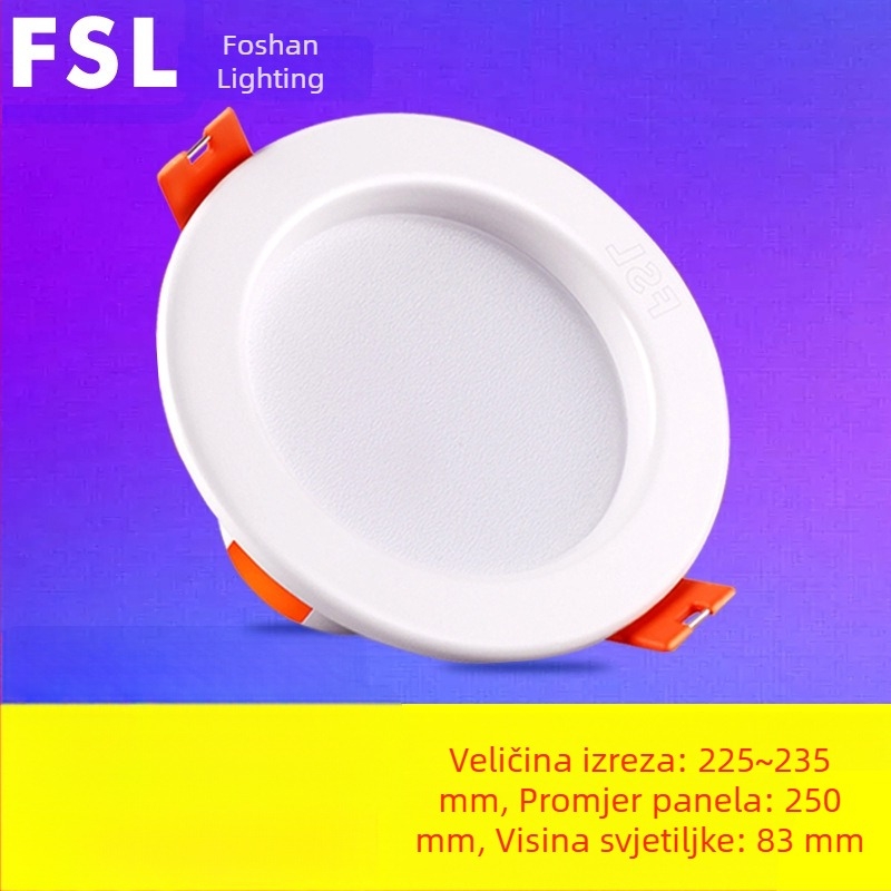 Foshan Lighting LED downlight, 8 cm otvor, svjetlo za dnevni boravak na strop, 2.5 inča, 3W ugrađeno svjetlo