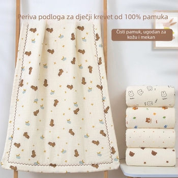 Nova bebina pamučna posteljina: pokrivač, navlaka za madrac, jastuk i deka za dremanje