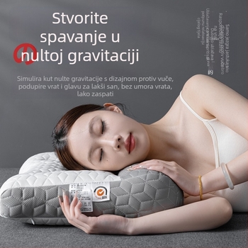 Latex jastuk za vratnu kralježnicu s jezgrom - par, pravokutnog oblika, visina 5-10 cm, težina 0,5-1 kg, za odrasle