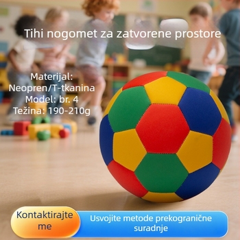 Dječja nogometna lopta 8 inča, broj 4, mekana i sigurna, materijal diving tkanina