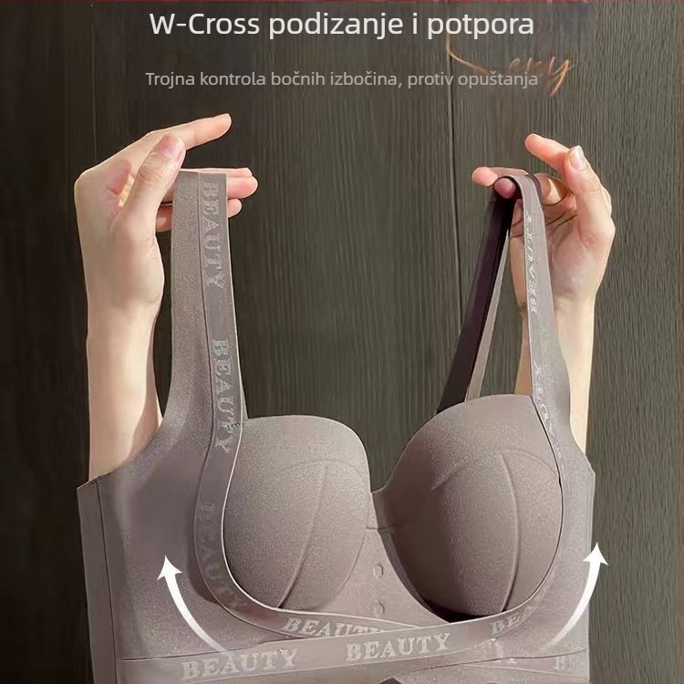 Bešiv grudnjak bez žice za male grudi, podiže i oblikuje, prozračan i udoban