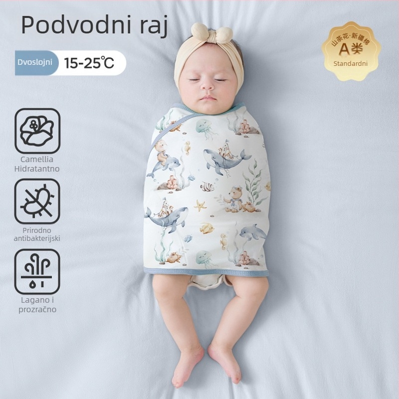 Jingqi dječji spavaći vreć, lagani ljetni wrap za novorođenčad, pomoć za san u proljeće