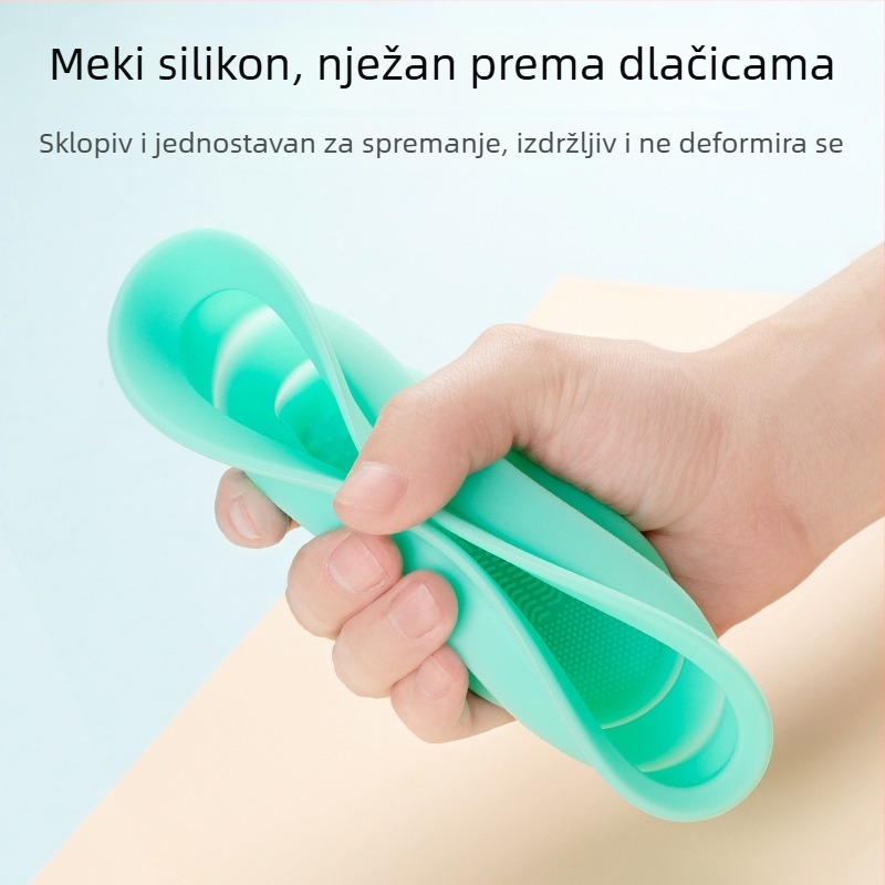 Lovelykitten Čistač četkica za šminku od silikona, sklopiva posuda za čišćenje, kozmetički alat