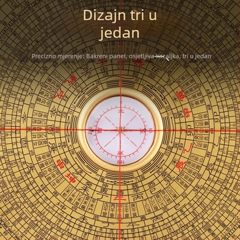 Mesing kompas s Bagua diskom, dekorativni alat visoke preciznosti