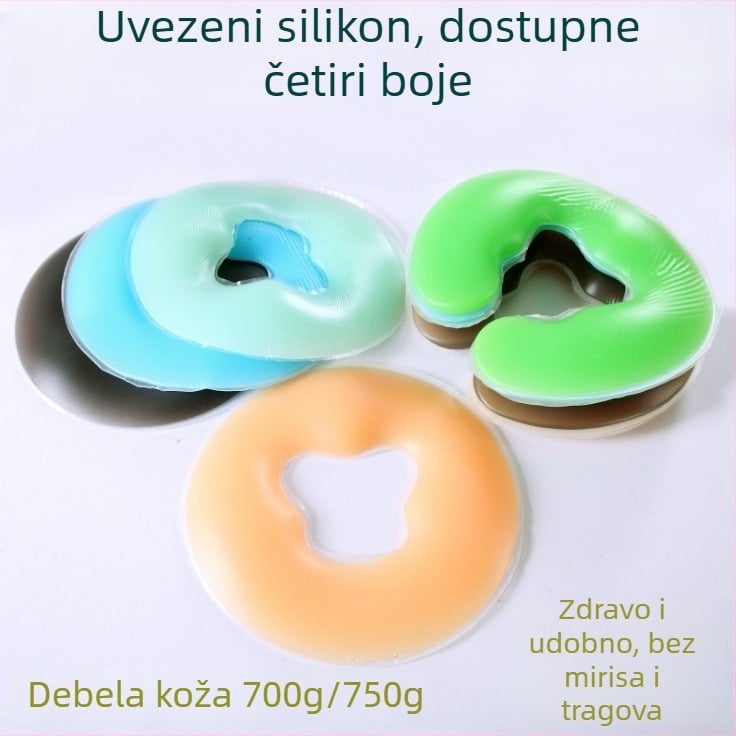 Okrugli latex jastuk za lice prema dolje u kozmetičkim salonima, prilagodljiv, prirodni latex preko 90%