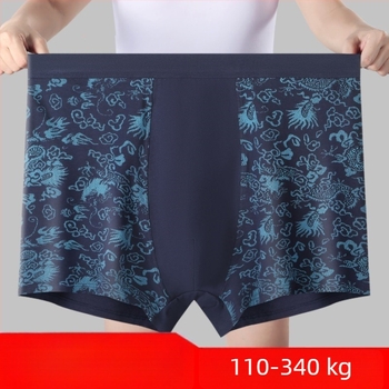 Muške pamučne bokserice visokog struka, plus veličina, prozračne, širok kroj, otisci: karirani, životinjski print, slika, pruge