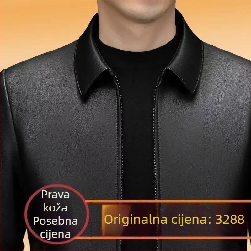 Xianglong Paul PU kožna jakna za muškarce, proljeće–jesen 2024, lagani poslovni stil, standardni kroj, bez kapuljače